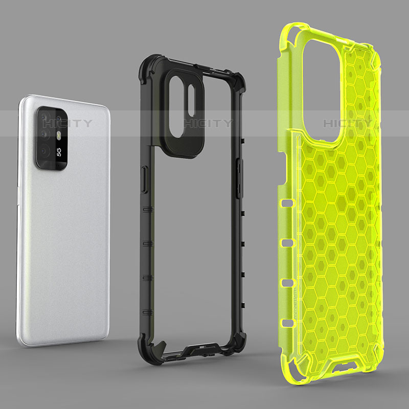 Carcasa Bumper Funda Silicona Transparente 360 Grados AM1 para Oppo Reno5 Z 5G