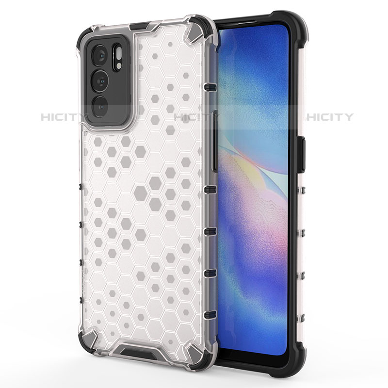 Carcasa Bumper Funda Silicona Transparente 360 Grados AM1 para Oppo Reno6 5G