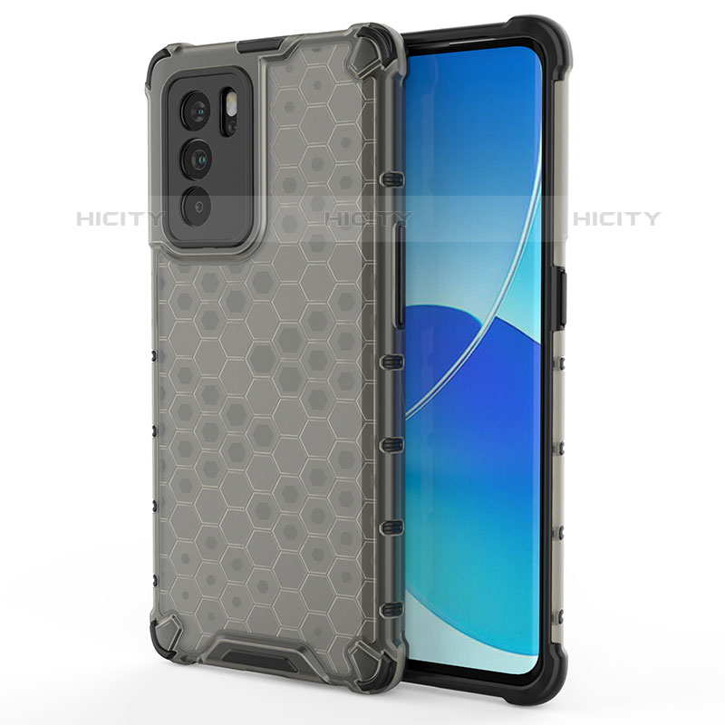 Carcasa Bumper Funda Silicona Transparente 360 Grados AM1 para Oppo Reno6 Pro 5G India