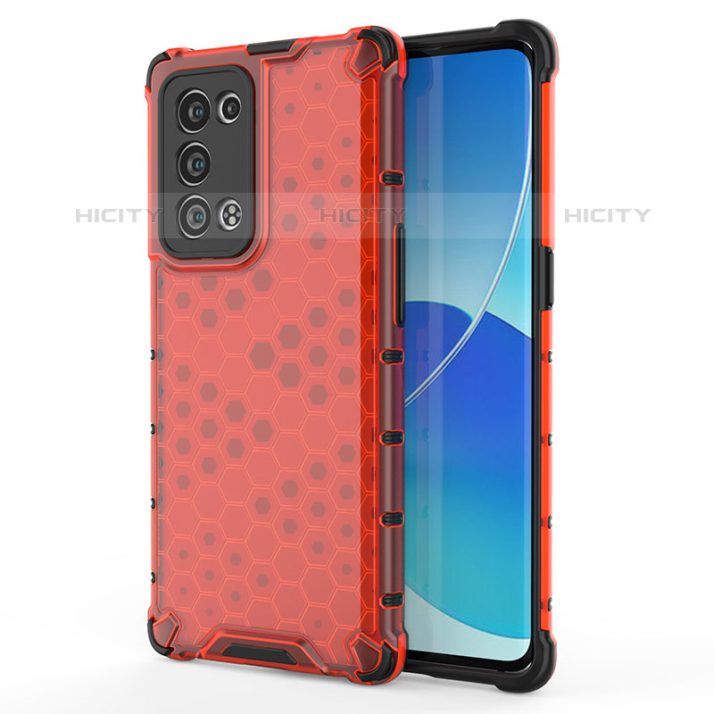 Carcasa Bumper Funda Silicona Transparente 360 Grados AM1 para Oppo Reno6 Pro+ Plus 5G