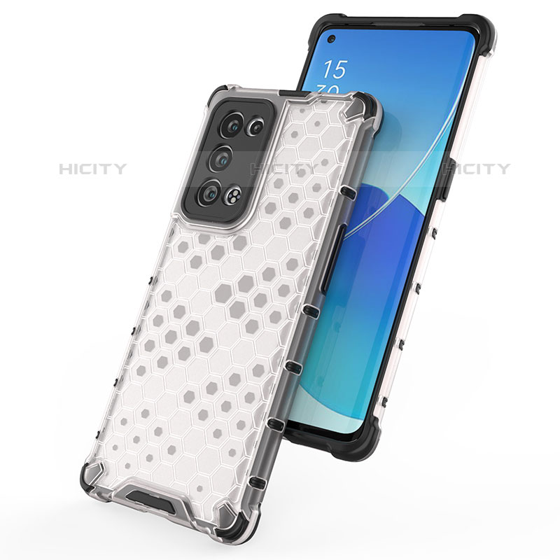 Carcasa Bumper Funda Silicona Transparente 360 Grados AM1 para Oppo Reno6 Pro+ Plus 5G