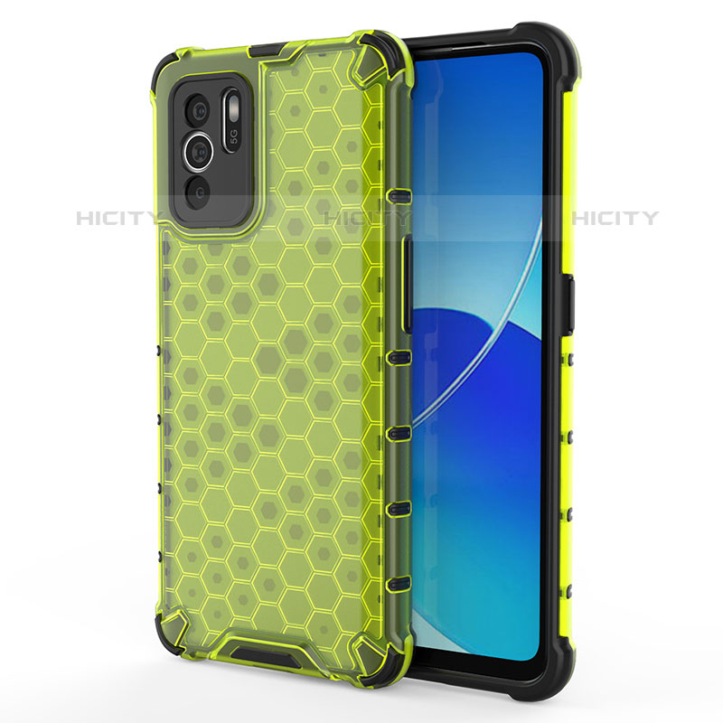 Carcasa Bumper Funda Silicona Transparente 360 Grados AM1 para Oppo Reno6 Z 5G