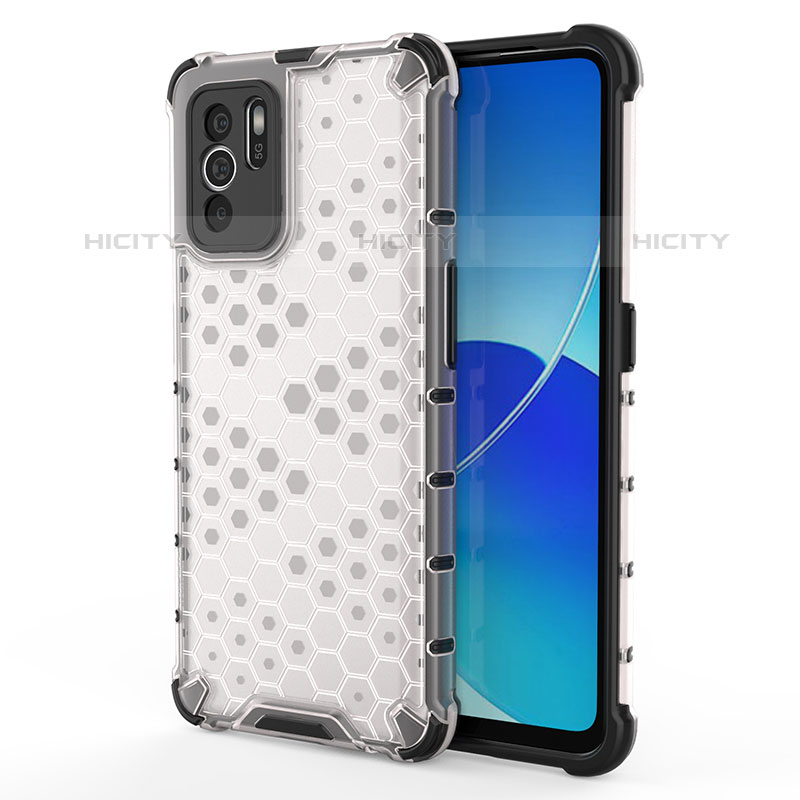 Carcasa Bumper Funda Silicona Transparente 360 Grados AM1 para Oppo Reno6 Z 5G