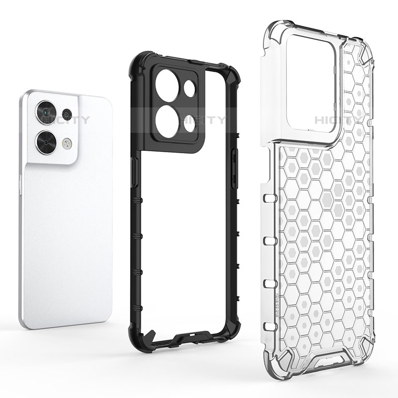 Carcasa Bumper Funda Silicona Transparente 360 Grados AM1 para Oppo Reno8 5G