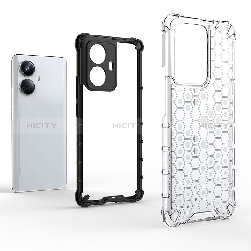 Carcasa Bumper Funda Silicona Transparente 360 Grados AM1 para Realme 10 Pro+ Plus 5G