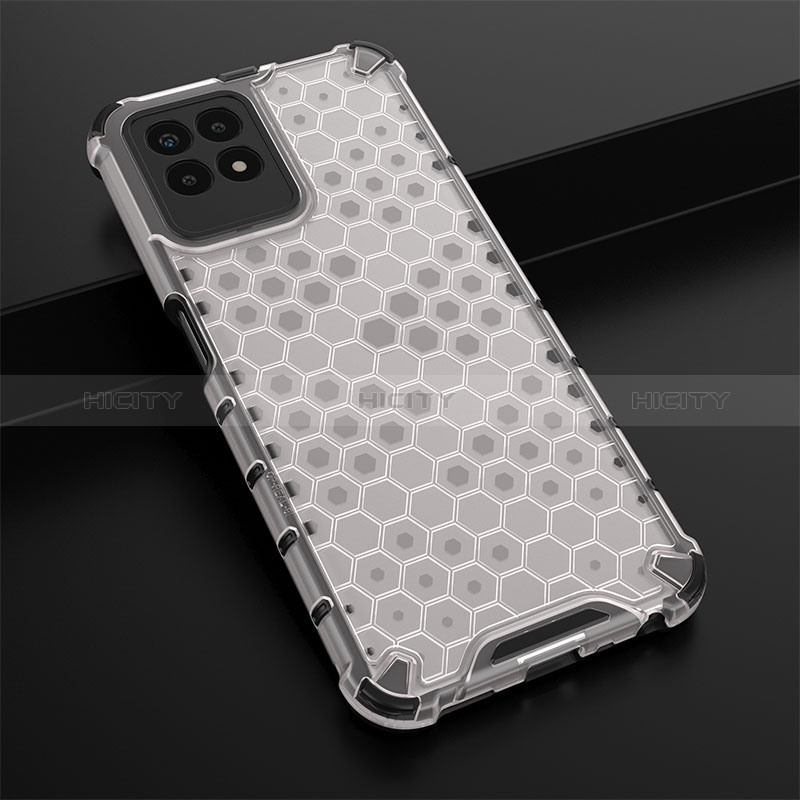 Carcasa Bumper Funda Silicona Transparente 360 Grados AM1 para Realme 8i Blanco