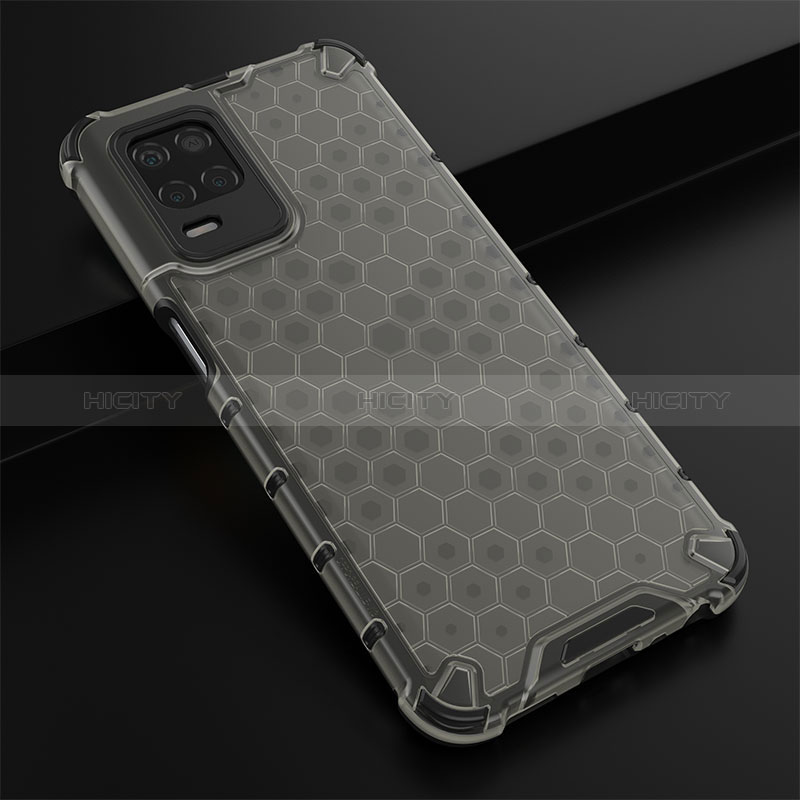 Carcasa Bumper Funda Silicona Transparente 360 Grados AM1 para Realme 8s 5G Negro