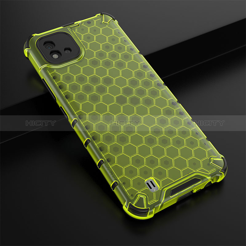 Carcasa Bumper Funda Silicona Transparente 360 Grados AM1 para Realme C20A Verde