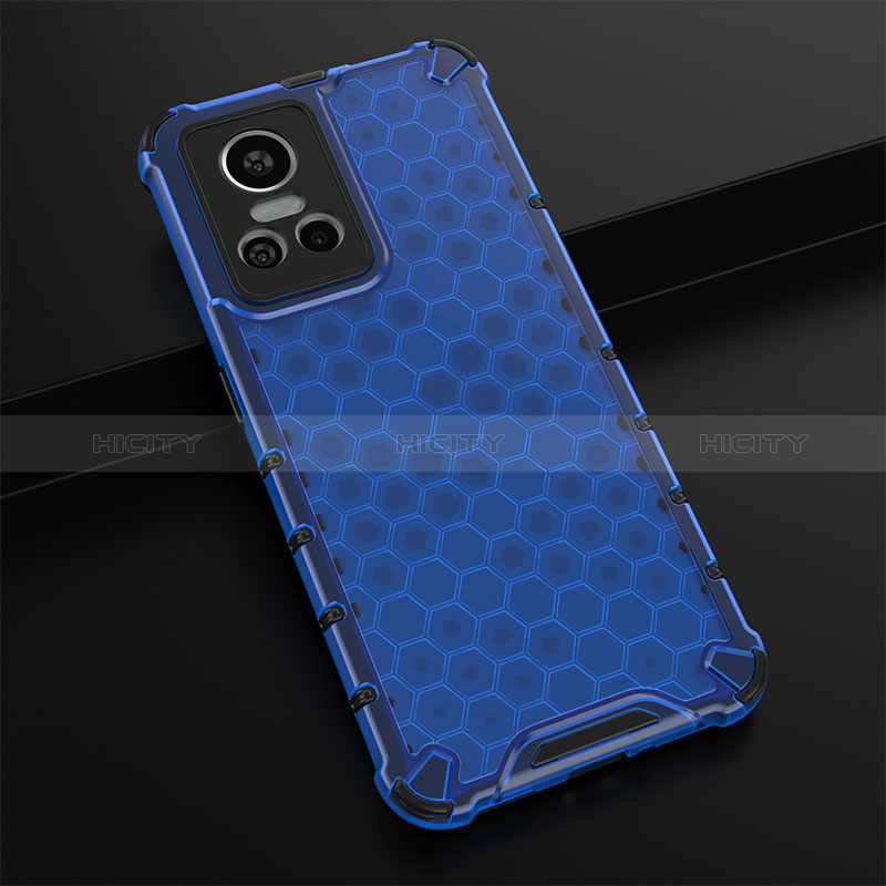 Carcasa Bumper Funda Silicona Transparente 360 Grados AM1 para Realme GT Neo3 5G Azul