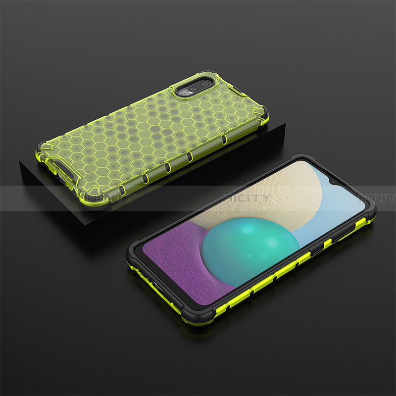 Carcasa Bumper Funda Silicona Transparente 360 Grados AM1 para Samsung Galaxy A02 Verde