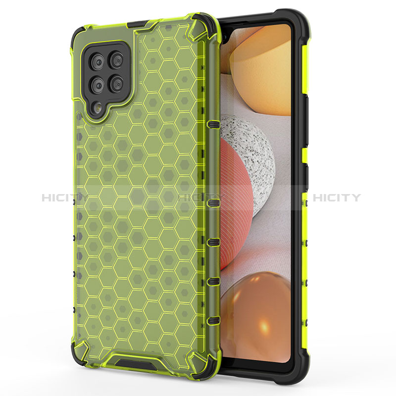 Carcasa Bumper Funda Silicona Transparente 360 Grados AM1 para Samsung Galaxy A42 5G Verde