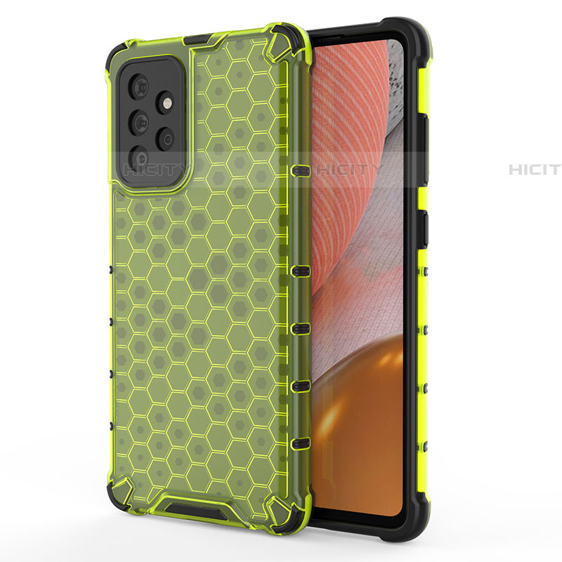 Carcasa Bumper Funda Silicona Transparente 360 Grados AM1 para Samsung Galaxy A72 4G Verde