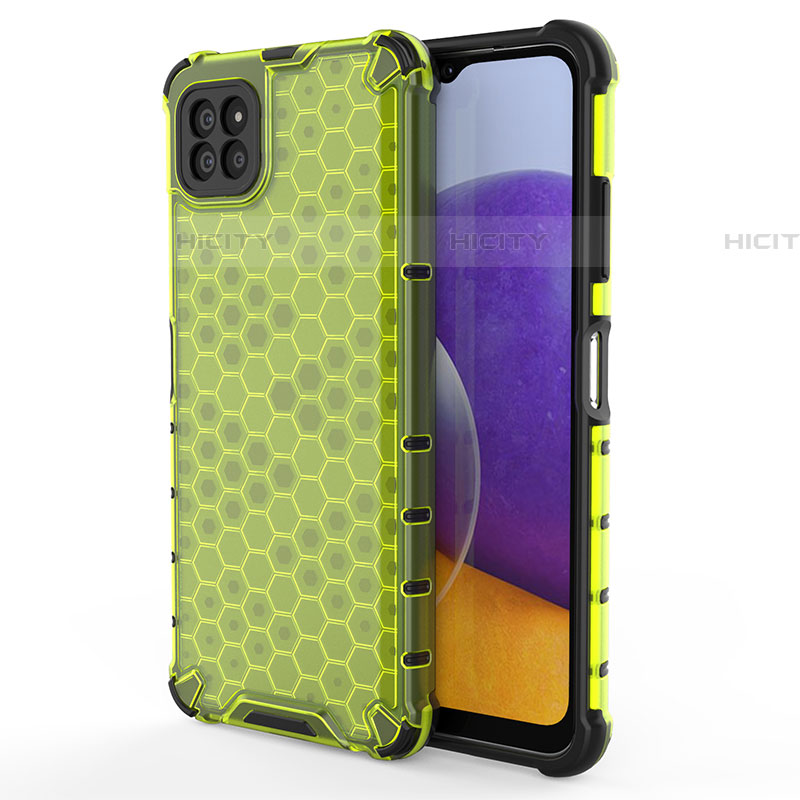 Carcasa Bumper Funda Silicona Transparente 360 Grados AM1 para Samsung Galaxy F42 5G Verde