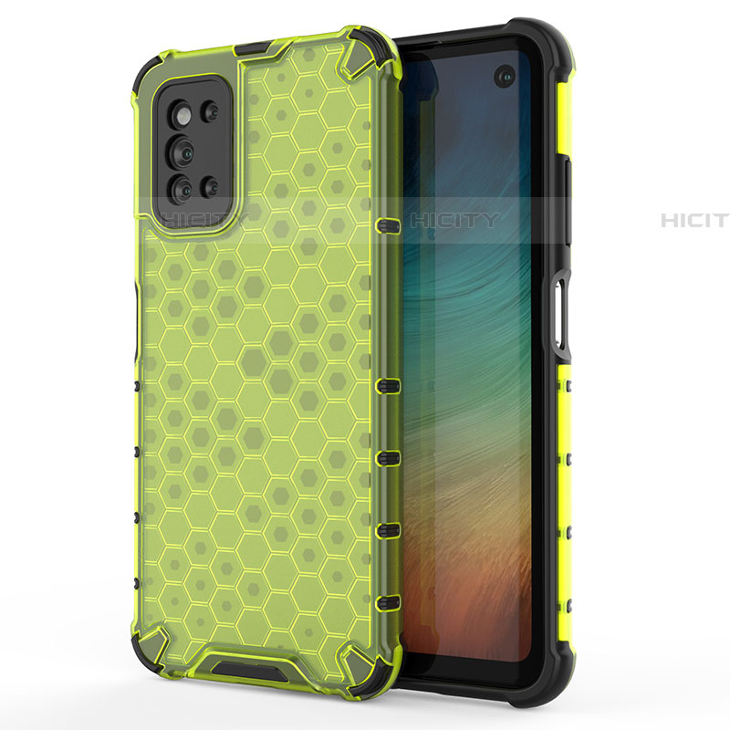 Carcasa Bumper Funda Silicona Transparente 360 Grados AM1 para Samsung Galaxy F52 5G Verde