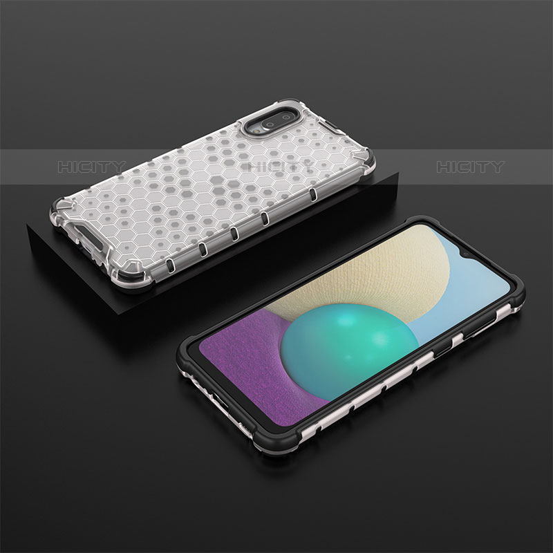 Carcasa Bumper Funda Silicona Transparente 360 Grados AM1 para Samsung Galaxy M02