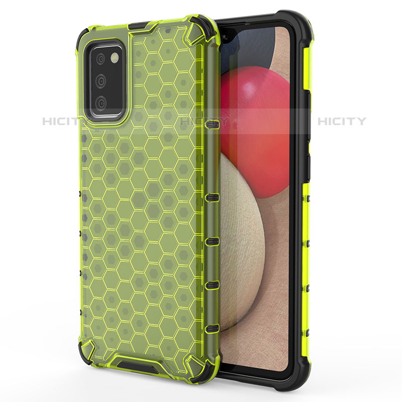 Carcasa Bumper Funda Silicona Transparente 360 Grados AM1 para Samsung Galaxy M02s Verde