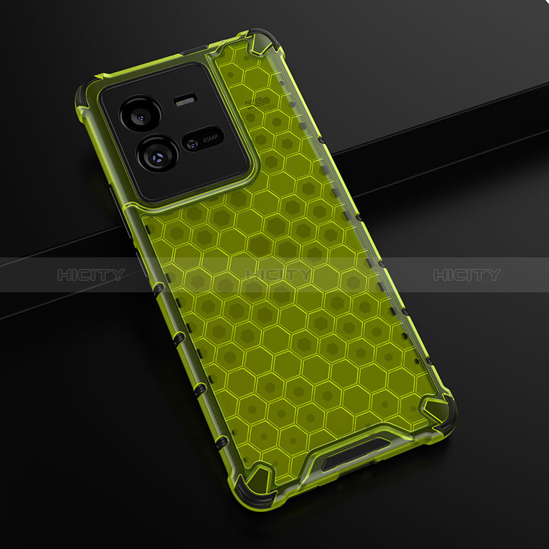 Carcasa Bumper Funda Silicona Transparente 360 Grados AM1 para Vivo iQOO 10 Pro 5G Verde