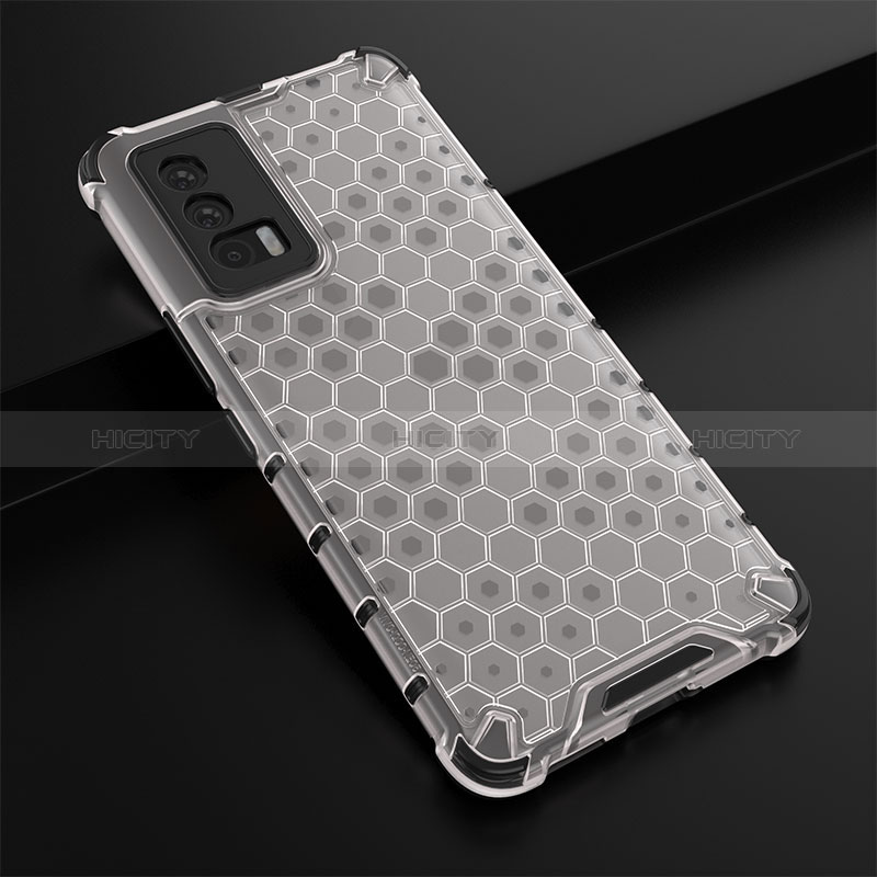 Carcasa Bumper Funda Silicona Transparente 360 Grados AM1 para Vivo iQOO 7 India 5G