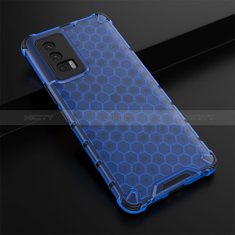 Carcasa Bumper Funda Silicona Transparente 360 Grados AM1 para Vivo iQOO 7 India 5G