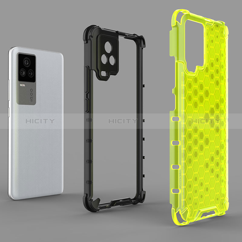 Carcasa Bumper Funda Silicona Transparente 360 Grados AM1 para Vivo iQOO 7 Legend 5G