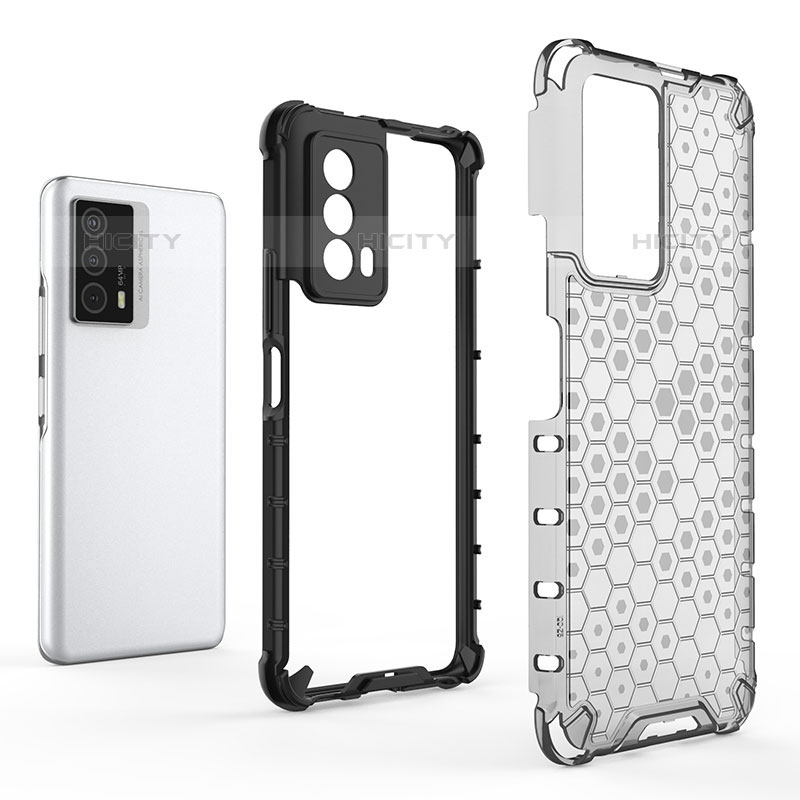 Carcasa Bumper Funda Silicona Transparente 360 Grados AM1 para Vivo iQOO Z5 5G