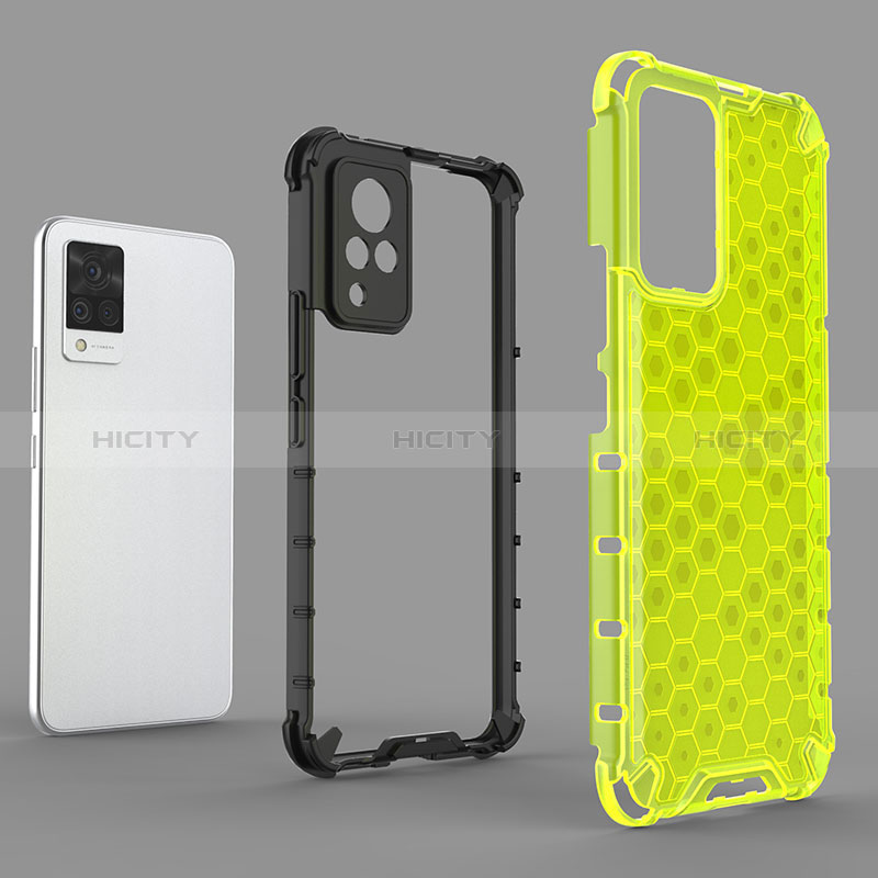 Carcasa Bumper Funda Silicona Transparente 360 Grados AM1 para Vivo V21 5G