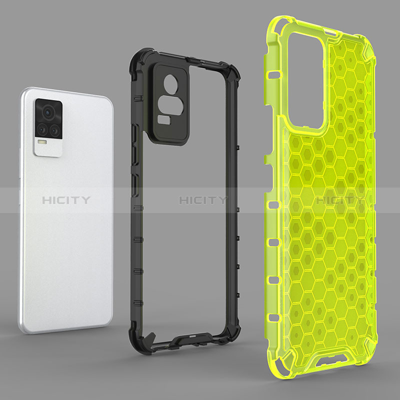 Carcasa Bumper Funda Silicona Transparente 360 Grados AM1 para Vivo V21e 4G