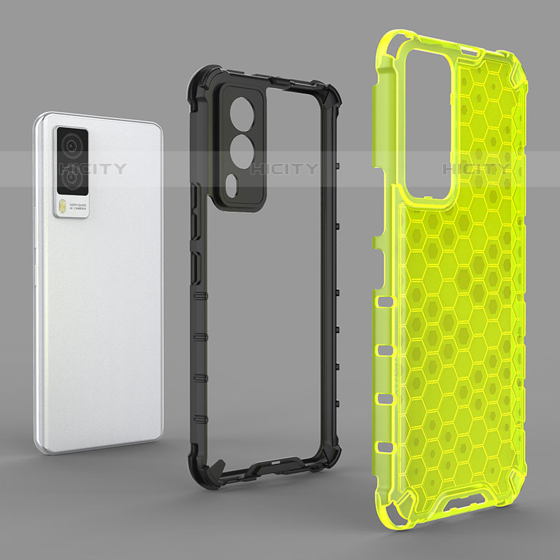 Carcasa Bumper Funda Silicona Transparente 360 Grados AM1 para Vivo V21e 5G