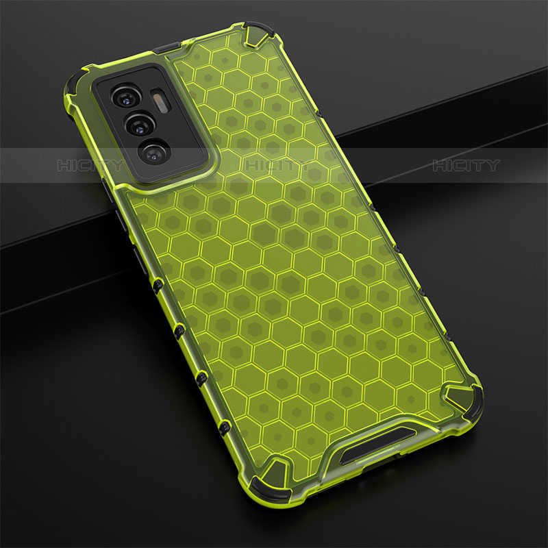 Carcasa Bumper Funda Silicona Transparente 360 Grados AM1 para Vivo V23e 5G Verde