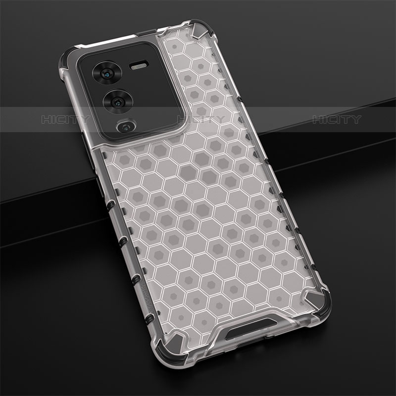 Carcasa Bumper Funda Silicona Transparente 360 Grados AM1 para Vivo V25 Pro 5G Blanco