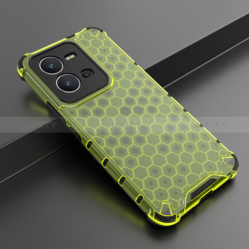 Carcasa Bumper Funda Silicona Transparente 360 Grados AM1 para Vivo V25e Verde