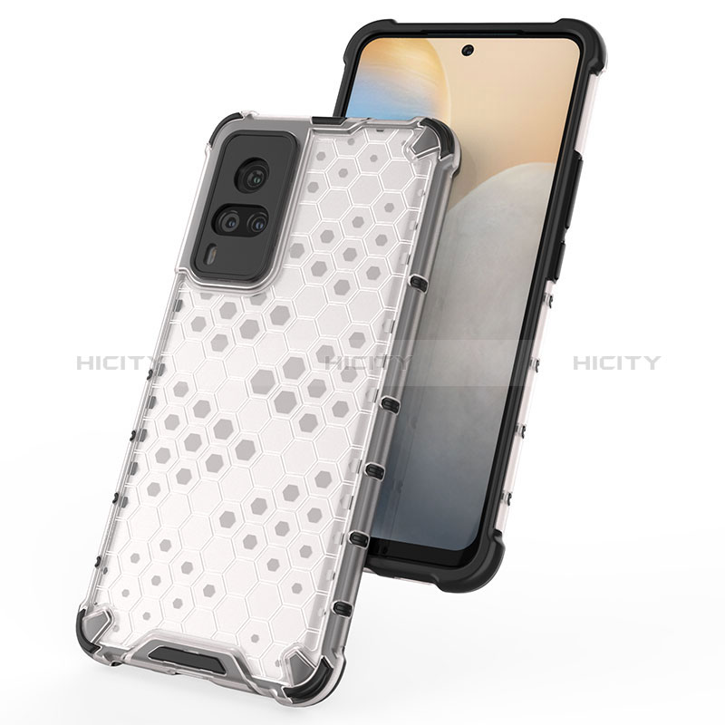 Carcasa Bumper Funda Silicona Transparente 360 Grados AM1 para Vivo X60 Pro 5G