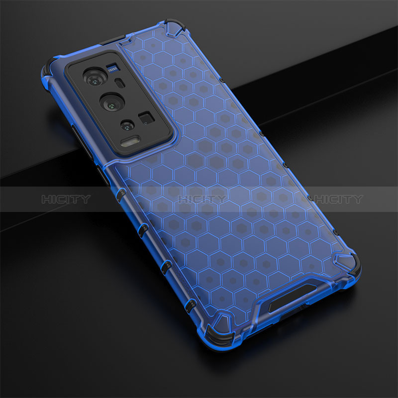 Carcasa Bumper Funda Silicona Transparente 360 Grados AM1 para Vivo X60 Pro+ Plus 5G