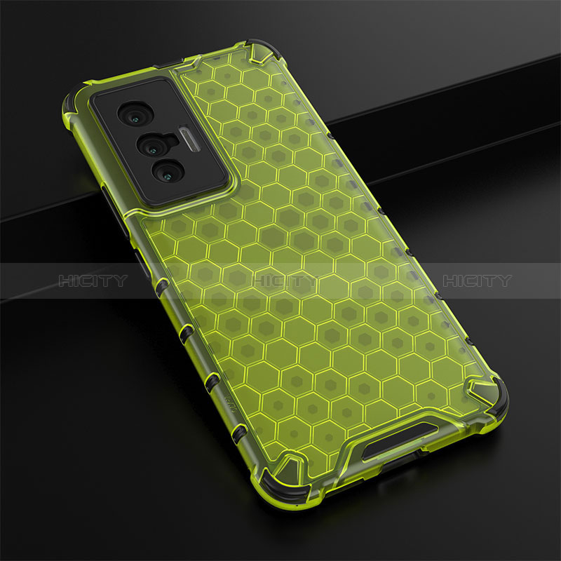 Carcasa Bumper Funda Silicona Transparente 360 Grados AM1 para Vivo X70 5G Verde