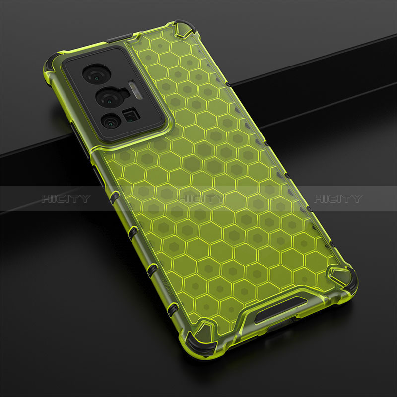 Carcasa Bumper Funda Silicona Transparente 360 Grados AM1 para Vivo X70 Pro 5G Verde