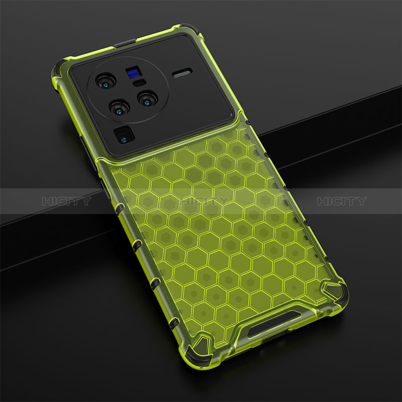 Carcasa Bumper Funda Silicona Transparente 360 Grados AM1 para Vivo X80 Pro 5G Verde