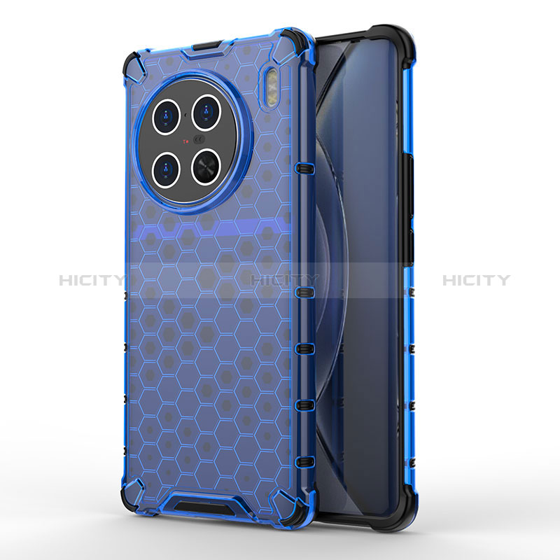 Carcasa Bumper Funda Silicona Transparente 360 Grados AM1 para Vivo X90 Pro+ Plus 5G Azul