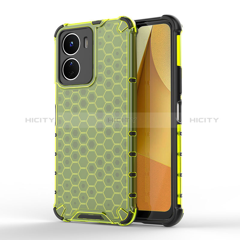 Carcasa Bumper Funda Silicona Transparente 360 Grados AM1 para Vivo Y16 Verde