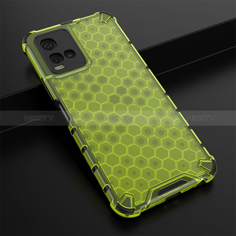 Carcasa Bumper Funda Silicona Transparente 360 Grados AM1 para Vivo Y21 Verde