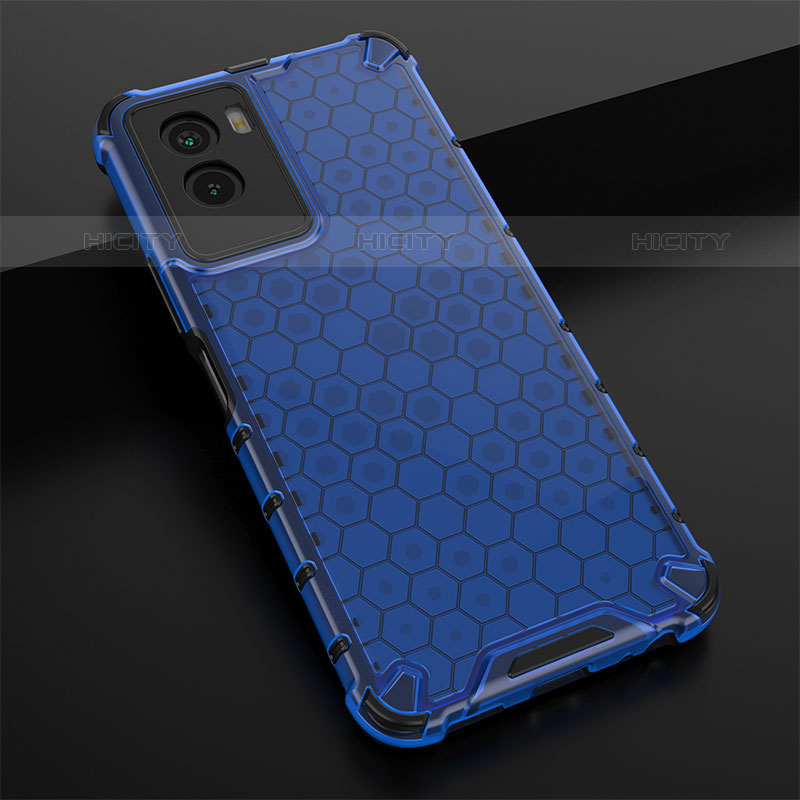 Carcasa Bumper Funda Silicona Transparente 360 Grados AM1 para Vivo Y55s (2021) Azul