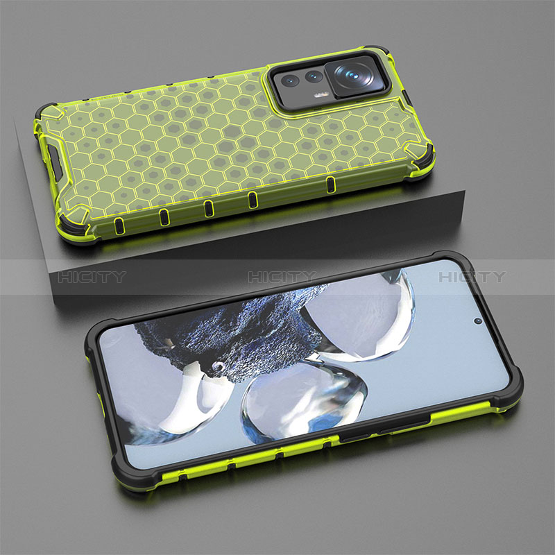 Carcasa Bumper Funda Silicona Transparente 360 Grados AM1 para Xiaomi Mi 12T 5G Verde