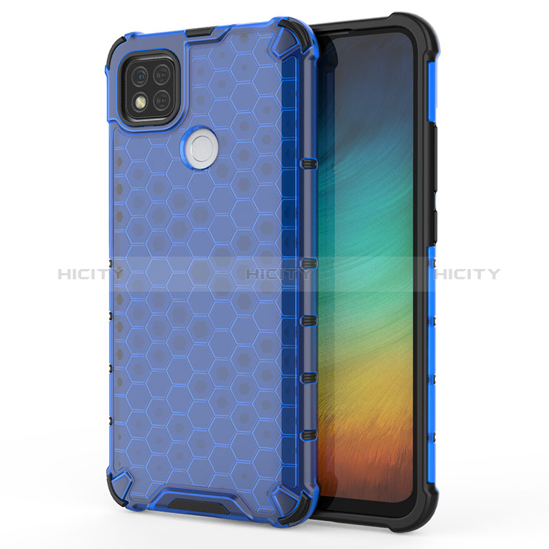 Carcasa Bumper Funda Silicona Transparente 360 Grados AM1 para Xiaomi POCO C3 Azul