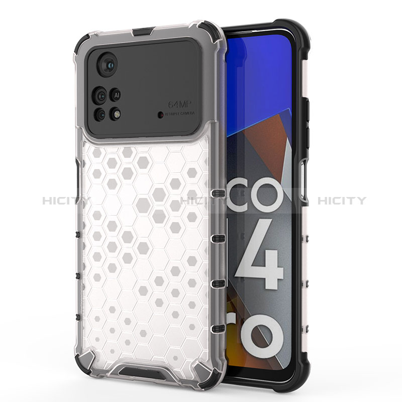 Carcasa Bumper Funda Silicona Transparente 360 Grados AM1 para Xiaomi Poco M4 Pro 4G