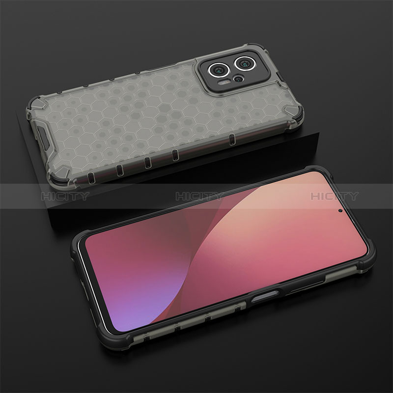 Carcasa Bumper Funda Silicona Transparente 360 Grados AM1 para Xiaomi Poco X4 GT 5G Negro