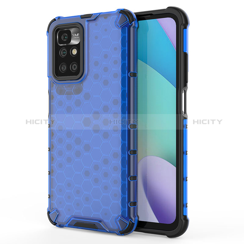 Carcasa Bumper Funda Silicona Transparente 360 Grados AM1 para Xiaomi Redmi 10 (2022) Azul