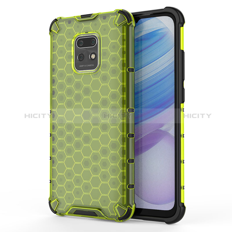 Carcasa Bumper Funda Silicona Transparente 360 Grados AM1 para Xiaomi Redmi 10X Pro 5G Verde