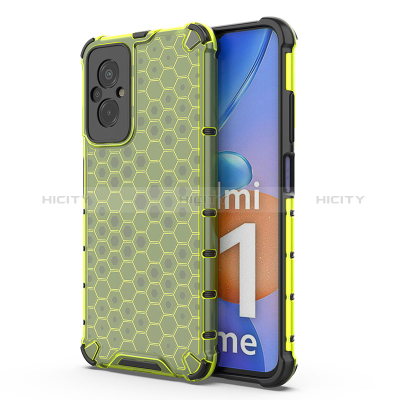 Carcasa Bumper Funda Silicona Transparente 360 Grados AM1 para Xiaomi Redmi 11 Prime 4G Verde