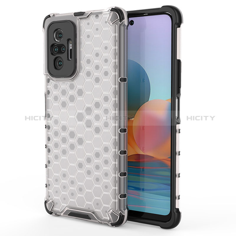 Carcasa Bumper Funda Silicona Transparente 360 Grados AM1 para Xiaomi Redmi Note 10 Pro 4G