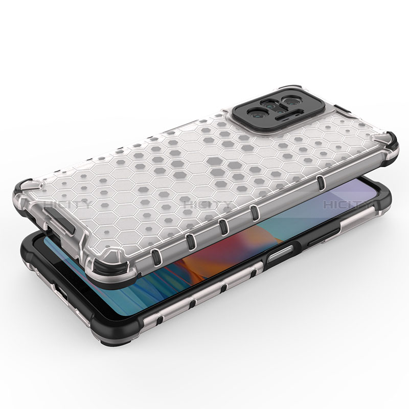 Carcasa Bumper Funda Silicona Transparente 360 Grados AM1 para Xiaomi Redmi Note 10 Pro 4G