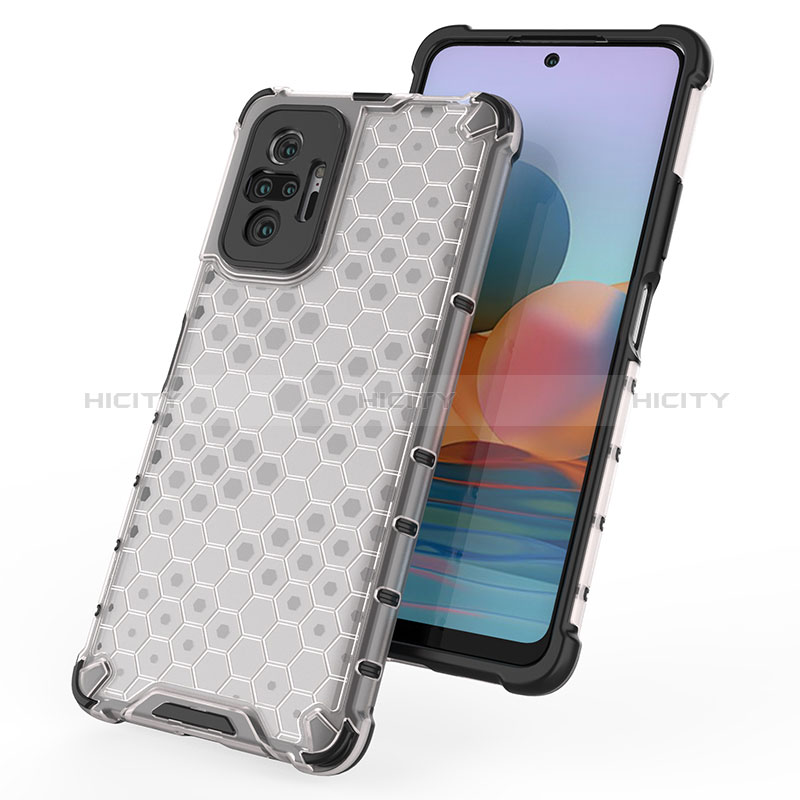 Carcasa Bumper Funda Silicona Transparente 360 Grados AM1 para Xiaomi Redmi Note 10 Pro Max